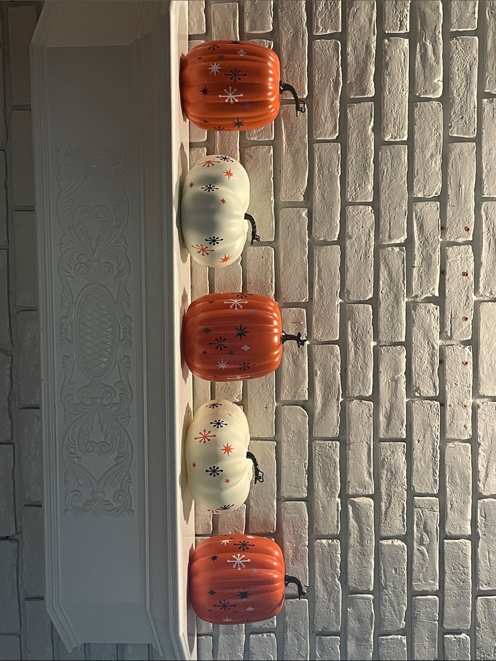 Midcentury Decor Decorative plastic Pumpkins
